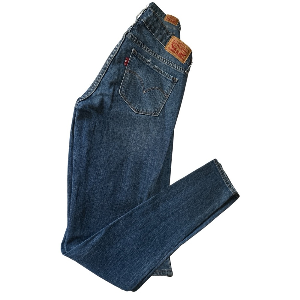 Levi's  711 Skinny Classic Blue Jeans with Tan Label Size 27